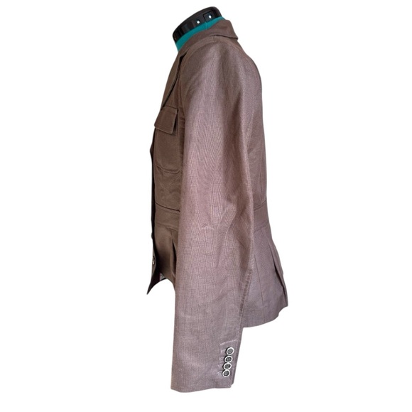 Banana Republic Brown Blazer Linen - Picture 3 of 10